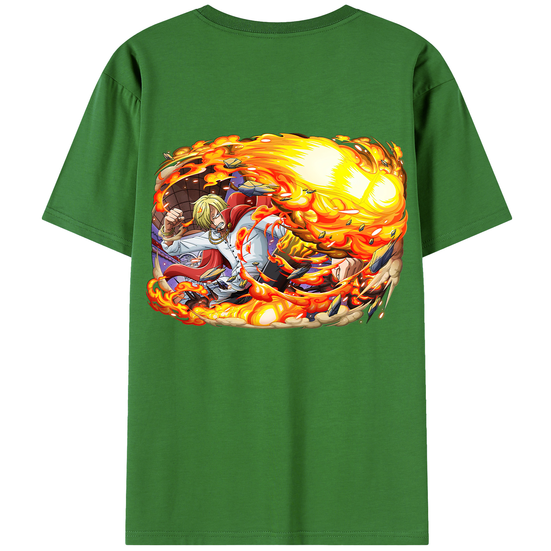 （画像用） ワンピース サンジ ONE PIECE Sanji レディース半袖Tシャツ(バックプリント)